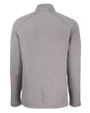Louisville Cardinals College Vault Cutter & Buck Peshastin Fleece Recycled Mens Half Zip Pullover Elemental Grey Heather Mannequin Back