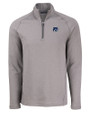 New Hampshire Wildcats College Vault Cutter & Buck Peshastin Fleece Recycled Mens Half Zip Pullover Elemental Grey Heather Mannequin