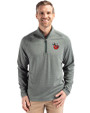 Fort Wayne TinCaps Cutter & Buck Peshastin Recycled Grid Fleece Mens Half Zip Pullover Hunter Heather Front