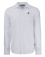 East Carolina (ECU) Pirates College Vault Cutter & Buck Advantage Tri-Blend Eco Soft Pique Long Sleeve Knitted Mens Button Up WH_MANN_HG 