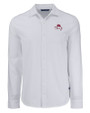 FSU Bobby Bowden Cutter & Buck Advantage Tri-Blend Eco Soft Pique Long Sleeve Knitted Mens Button Up White Mannequin