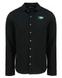 North Dakota Cutter & Buck Advantage Tri-Blend Eco Soft Pique Long Sleeve Knitted Mens Button Up BL_MANN_HG 