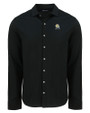 Albany State University Golden Rams Cutter & Buck Advantage Tri-Blend Eco Soft Pique Long Sleeve Knitted Mens Button Up BL_MANN_HG 