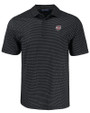 Umass Minutemen Cutter & Buck Pike Eco Shadow Check Print Recycled Mens Polo BL_MANN_HG 