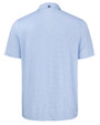 Florida Gators Swinging Gator Cutter & Buck Pike Recycled Diamond Dot Print Mens Polo Tour Blue Mannequin Back