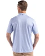 Southern University Jaguars Cutter & Buck Pike Eco Diamond Dot Print Recycled Mens Polo Tour Blue Back