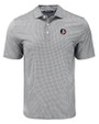 Florida State Seminoles Cutter & Buck Pike Eco Diamond Dot Print Recycled Mens Polo Black Mannequin