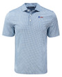 Fairleigh Dickinson Knights Cutter & Buck Pike Eco Diamond Dot Print Recycled Mens Polo NVBU_MANN_HG 