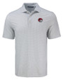 Winston-Salem State Rams Cutter & Buck Pike Eco Diamond Dot Print Recycled Mens Polo Polished Medium Gray Mannequin