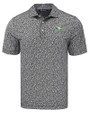 North Dakota Cutter & Buck Pike Eco Flora Print Recycled Mens Polo BL_MANN_HG 