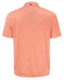 Oklahoma State Cowboys Wrestling Pete Cutter & Buck Pike Eco Flora Print Recycled Mens Polo College Orange Mannequin Back
