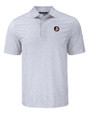 Florida State Seminoles Cutter & Buck Pike Eco Flora Print Recycled Mens Polo Polished Medium Gray Mannequin