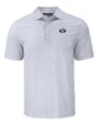 Brigham Young Cougars Cutter & Buck Pike Eco Flora Print Recycled Mens Polo Polished Medium Gray Mannequin