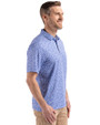 Florida Gators Vintage Cutter & Buck Pike Eco Flora Print Recycled Mens Polo Chelan Blue Side