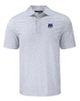New Hampshire Wildcats College Vault Cutter & Buck Pike Recycled Flora Print Mens Polo Polished Medium Gray Mannequin