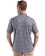 Sacramento River Cats Cutter & Buck Pike Eco Flora Print Recycled Mens Polo Black Back