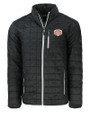 Texas Longhorns 100 Years at DKR Cutter & Buck Rainier PrimaLoft® Mens Eco Insulated Full Zip Puffer Jacket Black Mannequin