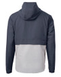 Texas Longhorns 100 Years at DKR Cutter & Buck Charter Eco Recycled Mens Anorak Jacket Navy Blue/Polished Mannequin Back