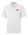 Texas Longhorns 100 Years at DKR Cutter & Buck Virtue Eco Pique Recycled Mens Polo White Mannequin