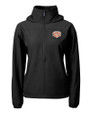 Texas Longhorns 100 Years at DKR Cutter & Buck Charter Eco Recycled Womens Anorak Jacket Black Mannequin