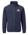 Texas Longhorns 100 Years at DKR Cutter & Buck Charter Eco Knit Recycled Big & Tall Full-Zip Jacket Navy Blue Mannequin