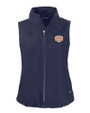 Texas Longhorns 100 Years at DKR Cutter & Buck Charter Eco Recycled Full-Zip Womens Vest Navy Blue Mannequin