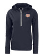 Texas Longhorns 100 Years at DKR Cutter & Buck Daybreak Eco Recycled Womens Half Zip Hoodie Navy Blue Mannequin