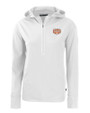 Texas Longhorns 100 Years at DKR Cutter & Buck Daybreak Eco Recycled Womens Half Zip Hoodie White Mannequin