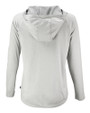 Texas Longhorns 100 Years at DKR Cutter & Buck Coastline Epic Comfort Recycled Womens Hooded Shirt CONCRETE Mannequin Back