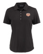 Texas Longhorns 100 Years at DKR Cutter & Buck Coastline Epic Comfort Recycled Womens Polo Black Mannequin