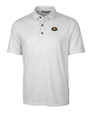 Grambling Tigers Cutter & Buck Pike Double Dot Print Stretch Mens Big and Tall Polo Charcoal Mannequin