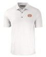 Texas Longhorns 100 Years at DKR Cutter & Buck Forge Eco Stretch Recycled Mens Polo White Mannequin