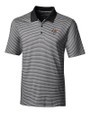 Tennessee Volunteers College Vault - Cutter & Buck Forge Tonal Stripe Stretch Mens Big and Tall Polo Black Mannequin