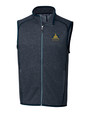 University of Notre Dame: For Good Cutter & Buck Mainsail Sweater-Knit Mens Full Zip Vest LNH_MANN_HG 1