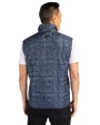Georgia Tech Yellow Jackets - Cutter & Buck Rainier PrimaLoft® Mens Eco Insulated Full Zip Printed Puffer Vest Dark Navy Back