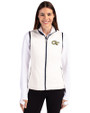 Georgia Tech Yellow Jackets - Cutter & Buck Cascade Eco Fleece Womens Vest Shell/Navy Blue Front