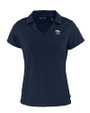 Georgia Tech Yellow Jackets Alumni Cutter & Buck Daybreak Recycled Womens V-Neck Polo Navy Blue Mannequin