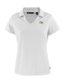 Georgia Tech Yellow Jackets - Cutter & Buck Daybreak Eco Recycled Womens V-neck Polo White Mannequin