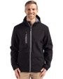 Clique Telemark Eco Stretch Softshell Full Zip Mens Hooded Jacket BL PRO_HG 1
