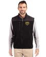 Oakland Golden Grizzlies Cutter & Buck Cascade Eco Sherpa Mens Big and Tall Fleece Vest Black Front