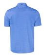 New York Mets Mono Cutter & Buck Pike Eco Tonal Geo Print Stretch Recycled Mens Polo Atlas Light Blue Mannequin Back
