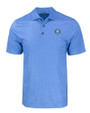 Houston Astro Mono Cutter & Buck Pike Eco Tonal Geo Print Stretch Recycled Mens Polo Atlas Light Blue Mannequin