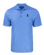 Los Angeles Angels Mono Cutter & Buck Pike Eco Tonal Geo Print Stretch Recycled Mens Polo Atlas Light Blue Mannequin