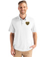 Oakland Golden Grizzlies Cutter & Buck Coastline Epic Comfort Recycled Mens Polo White Front