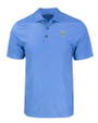 Chicago Bears Mono Cutter & Buck Pike Eco Tonal Geo Print Stretch Recycled Mens Polo Atlas Light Blue Mannequin