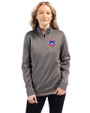 South Bend Cubs Clique Helsa  Performance Womens Half Zip Pullover Sweatshirt Titan Front