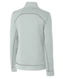 Durham Bulls Clique Helsa Performance Knit Womens Half Zip
 Light Grey Mannequin Back