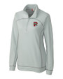 Portland Sea Dogs Clique Helsa  Performance Womens Half Zip Pullover Sweatshirt Light Grey Mannequin