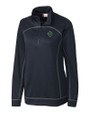 Hillsboro Hops Clique Helsa  Performance Womens Half Zip Pullover Sweatshirt Dark Navy Mannequin