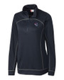 Binghamton Rumble Ponies Clique Helsa  Performance Womens Half Zip Pullover Sweatshirt Dark Navy Mannequin